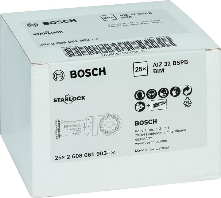 Actual product image Bosch Professional Zubehör BIM plunge cut saw blade AIZ 32 BSPB Hard Wood. For osz. Multifunctional tools