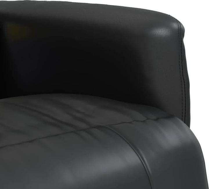 Actual product image VidaXL Massage chair with footrest black imitation leather, colour