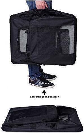 Image du produit Dibea Cage de Transport pour Chien L-XL (Chat, Chien, Respirant, Pliable)