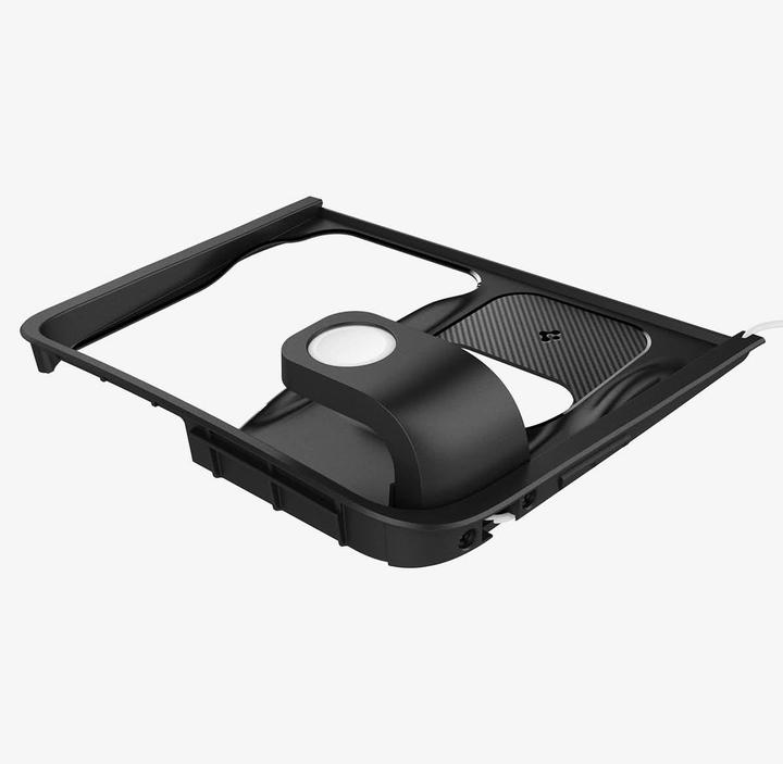 Actual product image Spigen Tesla 3 in 1 Wireless Charging Hub Mount black - Tesla Model Y/3