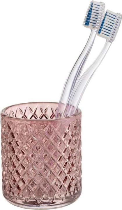 Actual product image Wenko Toothbrush mug Atessa, old pink (8 x 10 x 8 cm)