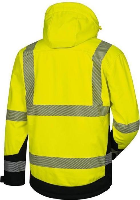 Actual product image Elysee High-visibility softshell jacket Melvin size XXL yellow/black (XXL)