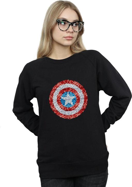 Produktbild Captain America Pixelated Shield Sweatshirt (XL)