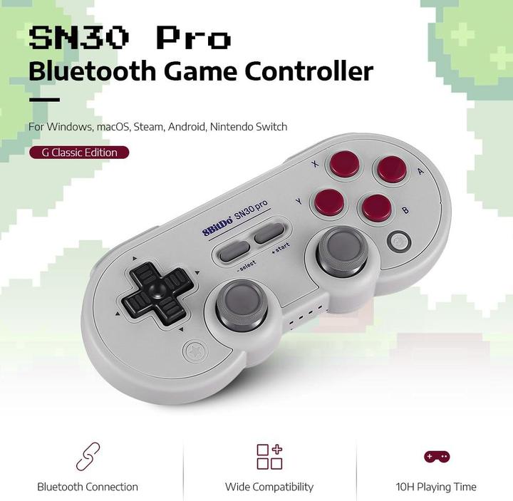 Produktbild 8bitdo SN30 Pro G Classic Gamepad (PC, Mac, Switch)
