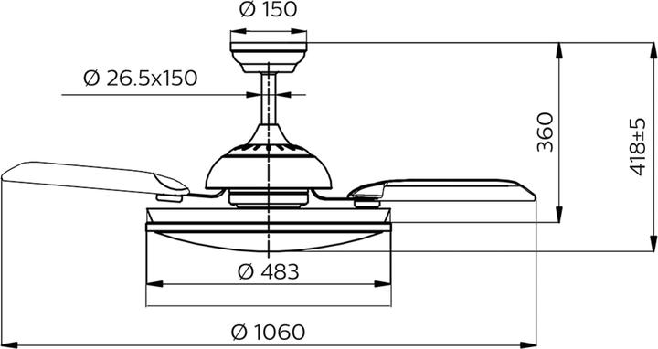 Image du produit Philips Bliss - Ventilateur de plafond