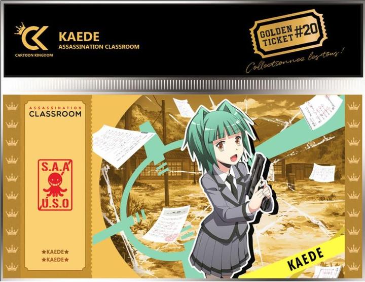 Produktbild Cartoon Kingdom Assassination Classroom - Kaede Kayano Golden Tickets Black Edition (Booster Pack)