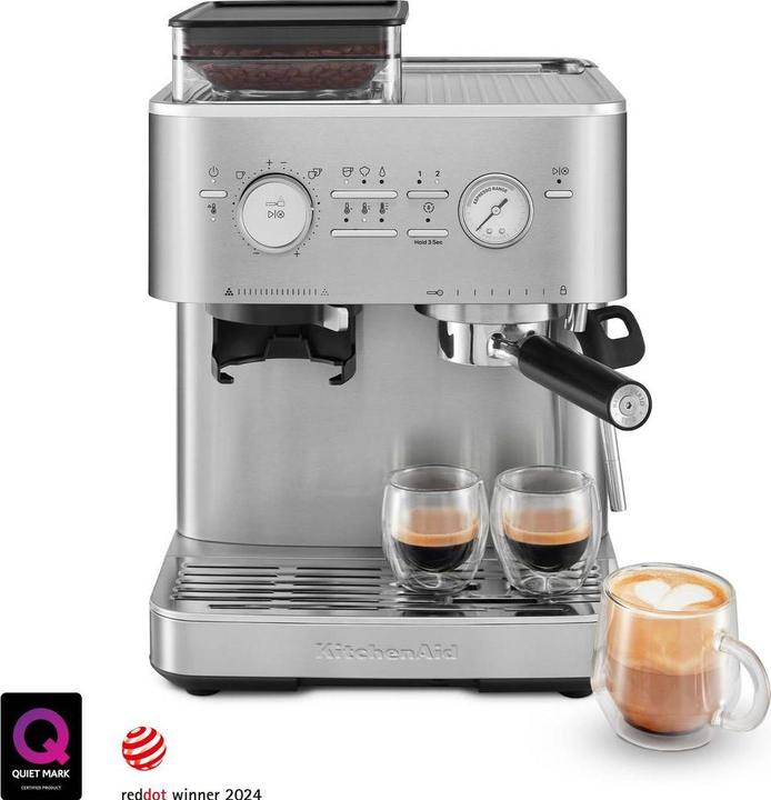 Actual product image KitchenAid 5KES6551ESX Portafilter machine with grinder