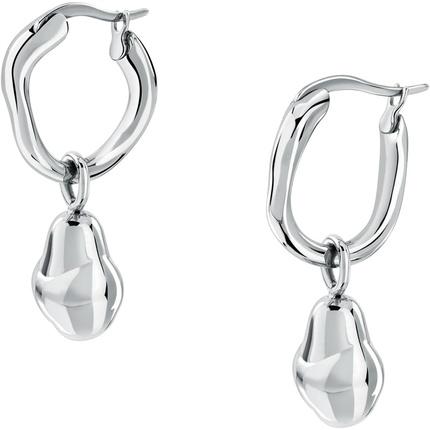 Immagine prodotto Trussardi Orecchini tondi 2 in 1 in acciaio T-Design TJAXA16 (Acciaio)