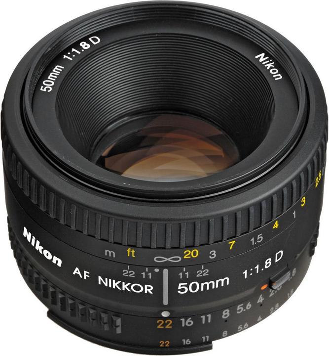 Actual product image Nikon AF Nikkor 50mm f/1.8D - (EU) (Nikon F, full size)