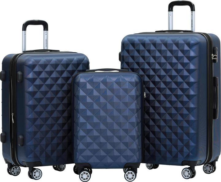 Produktbild Beibye Koffer 4 Zwillingsrollen Dunkelblau (115 l, M (50 - 90l), L (90 - 115l), XL (ab 115l))
