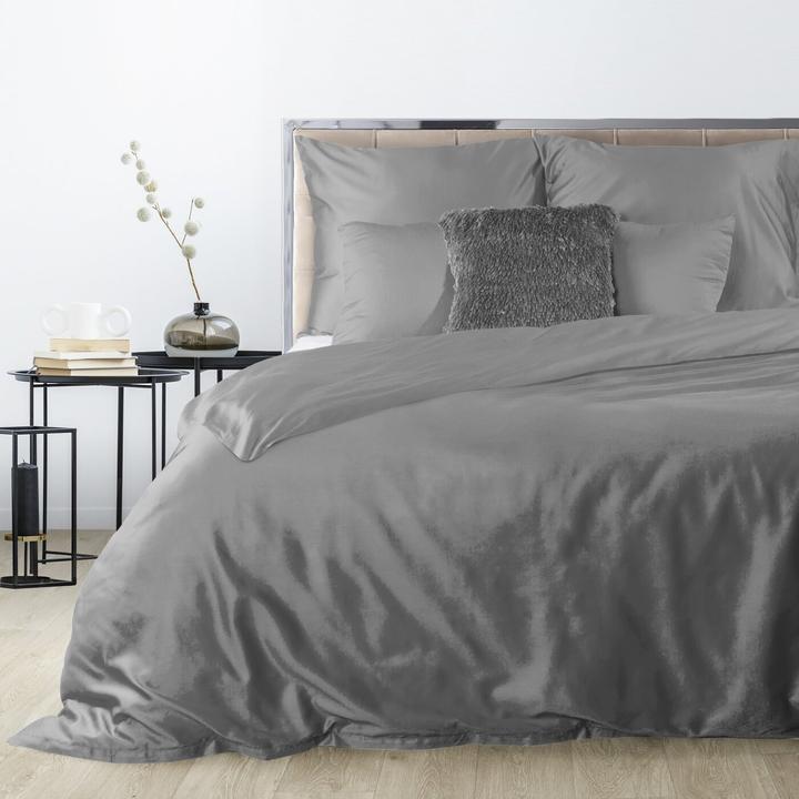 Actual product image Eurofirany DIVA LINE DINA High quality cotton satin single color bedding set, 160X200 cm, 2 pcs. 70 X 80 cm, co (Duvet cover, 160 x 200 cm)