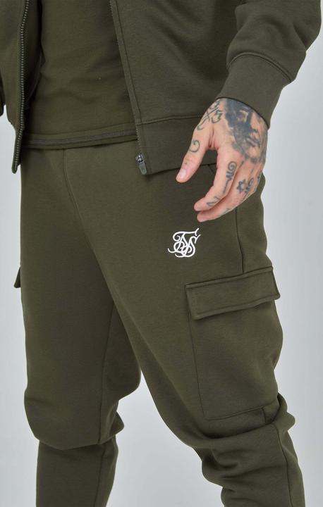 Immagine prodotto Siksilk Pantaloni della tuta Khaki Essential Cargo Jogger (XL)