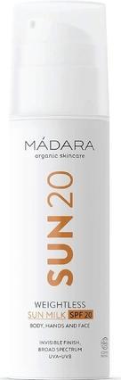 Immagine prodotto Madara Senza peso (Latte solare, SPF 20, 150 ml)