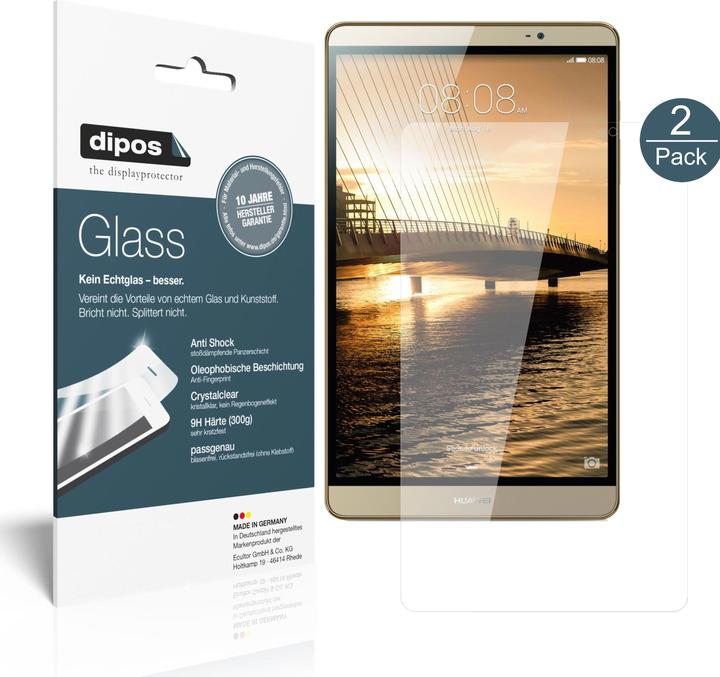 Produktbild Dipos Displayschutz Anti-Shock (2 Stück, Huawei MediaPad M2 8.0)