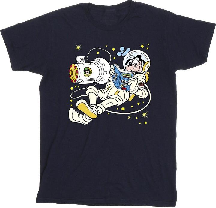 Disney Goofy Reading In Space TShirt (3XL)