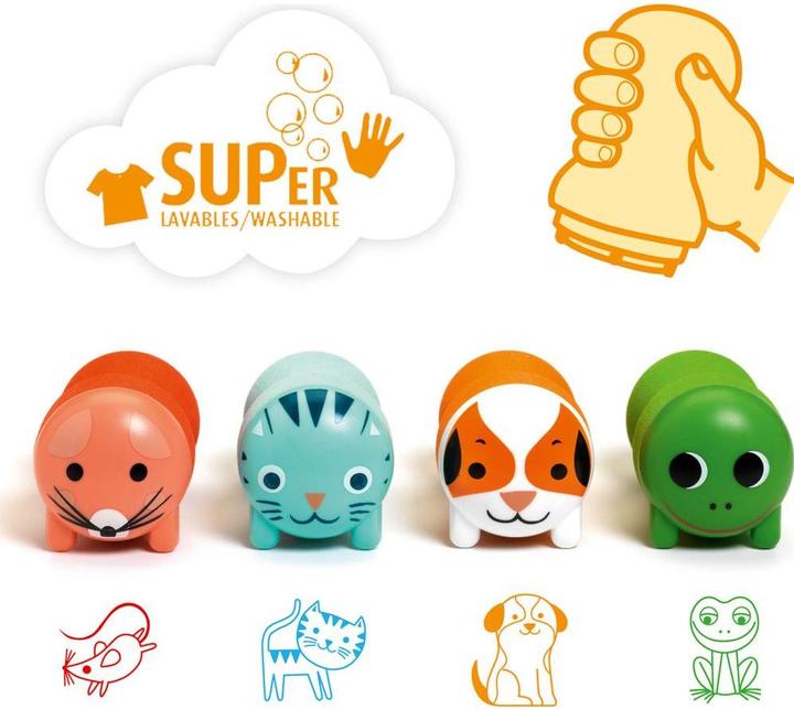 Image du produit Djeco Tampon encreur pour jeunes enfants Animaux de jardin