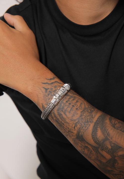 Produktbild Kuzzoi Armband Herren Kastenverschluss Cool Basic 925 Silber (19 cm, 925er Silber)