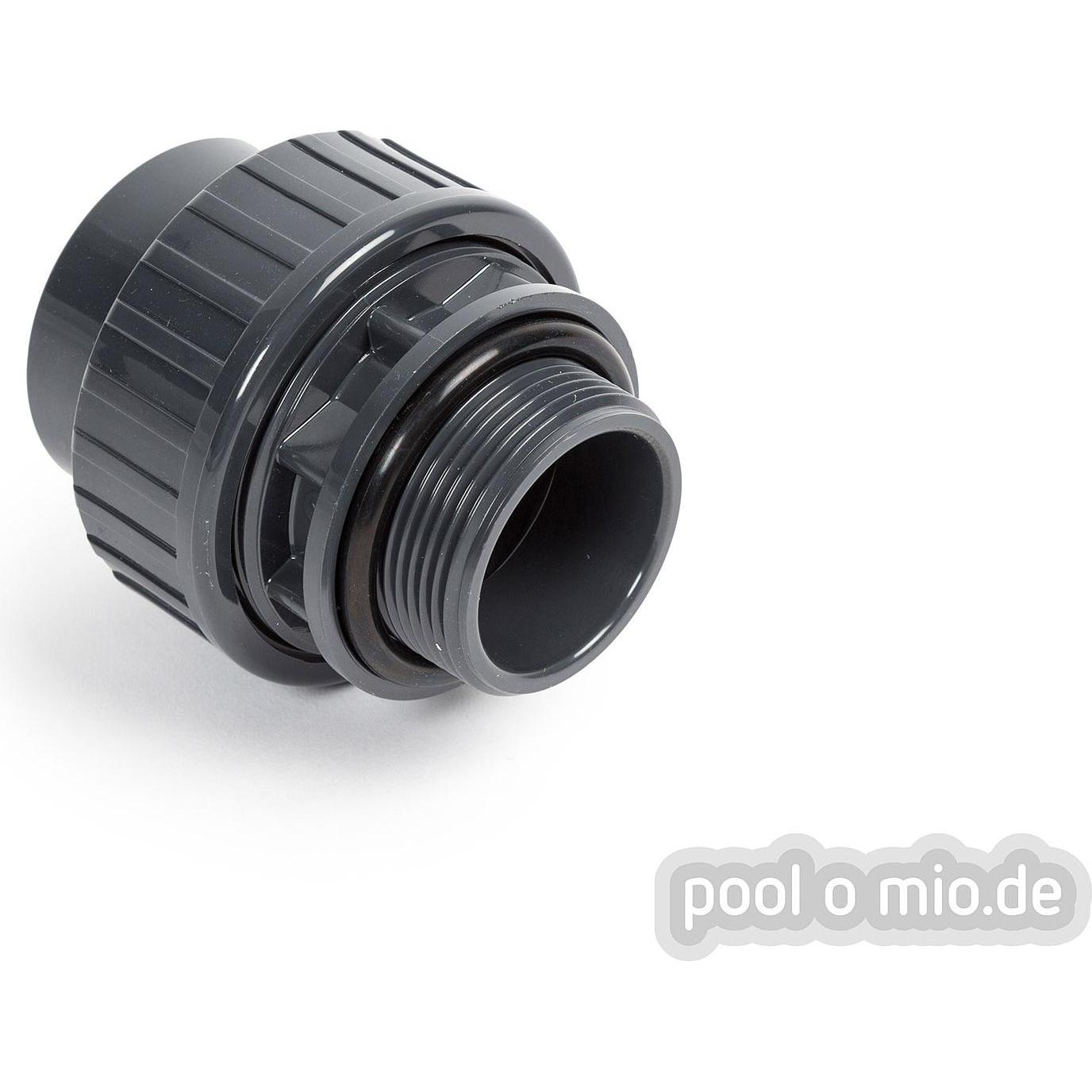 PVC-Kupplung Mit O-Ring - 2x Klebemuffe 50mm Für Rohrverbindungen