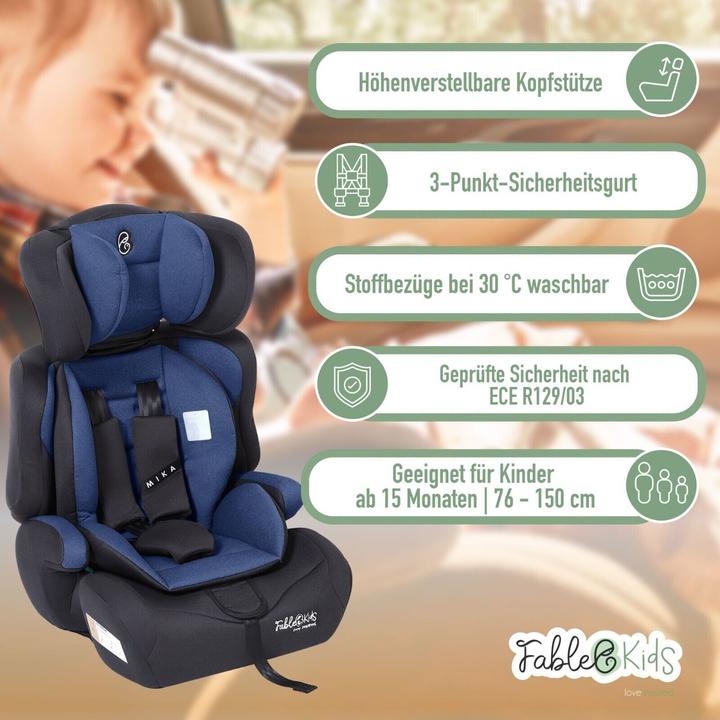 Immagine prodotto FableKids Autokindersitz (Seggiolino per bambini, ECE R129/i-Size Standard)