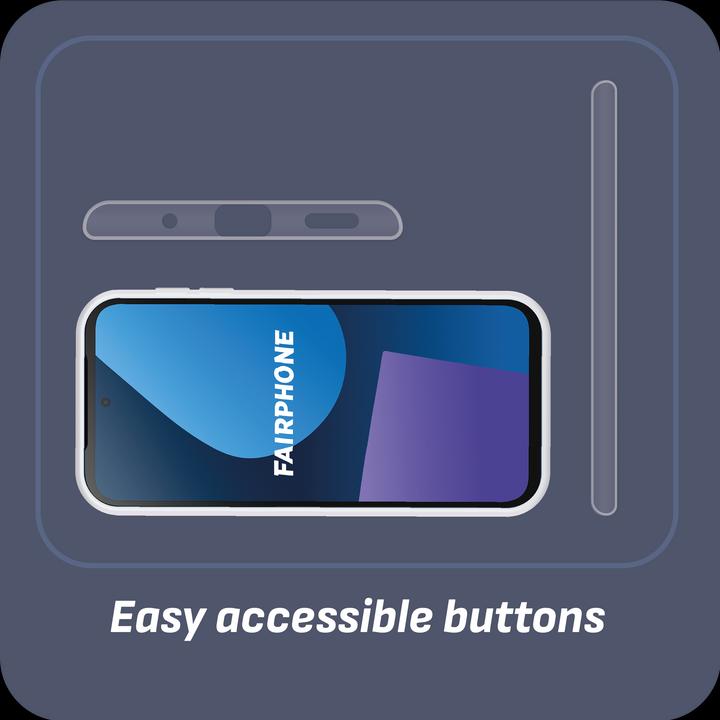 Actual product image Cazy Silicone Case Compatible with Fairphone 5 - Soft TPU Protection - Transparent (Fairphone 5)