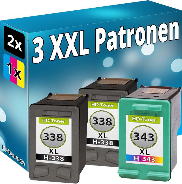 Immagine prodotto Druckfuxx 3 DRUCKER PATRONE für HP 338 343 PhotoSmart 2575 2605 2610 7850 8150 C