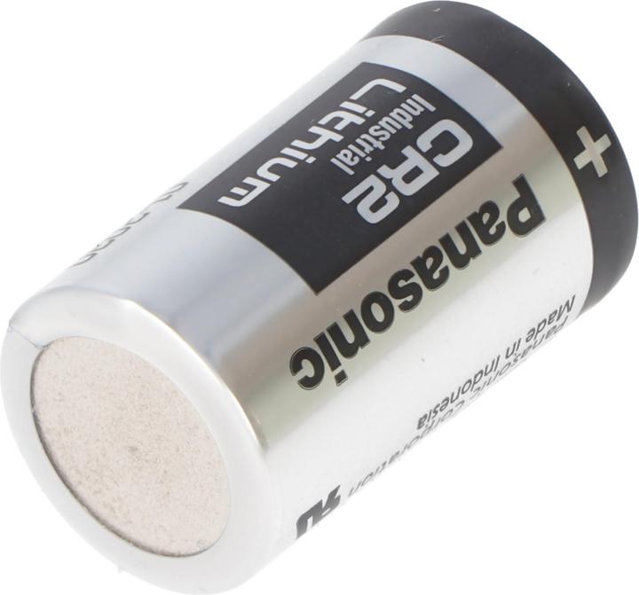 Actual product image Panasonic Photobatterie CR2 Lithium 3V Kapazität typisch 850mAh, 1 Stück (1 pcs., CR2, 850 mAh)