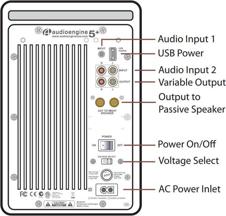 Actual product image Audioengine A5+ (1 pair, 150 W)