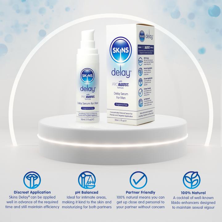 Produktbild Skins Delay Serum» 30ml aktverlängerndes Serum für Männer (30 ml)