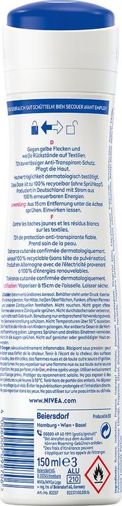 Nutritional values and ingredients NIVEA Black & White Invisible Clear Spray DUO (Spray)