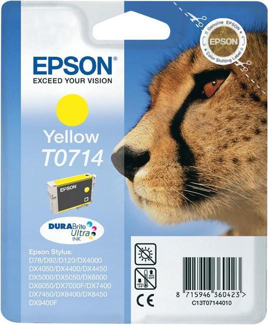 Produktbild Epson T0714 TINTE PATRONEN Stylus SX100 SX105 SX110 SX115 SX200 SX205