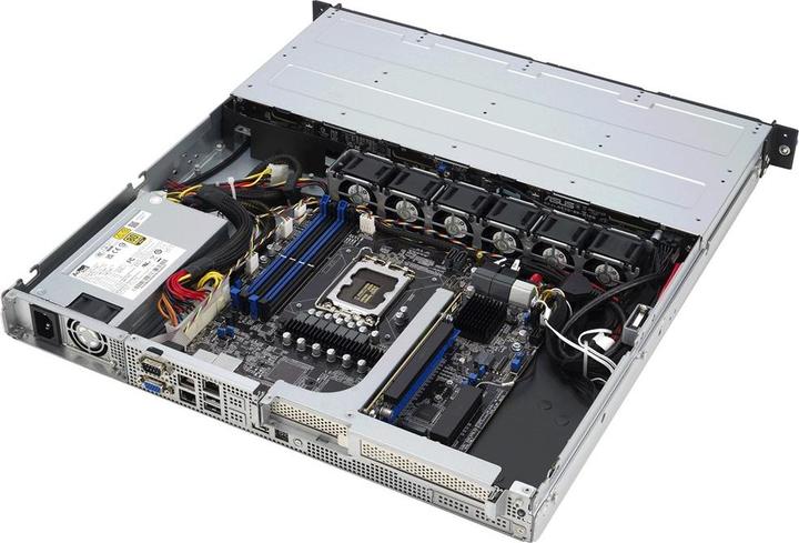 Actual product image ASUS Rack 1U RS300-E12-PS4/350W Intel C262 LGA1700 95W 4xDDR5 4400/4000/3600 4x3 5 /2 5 4*SATA/SAS/