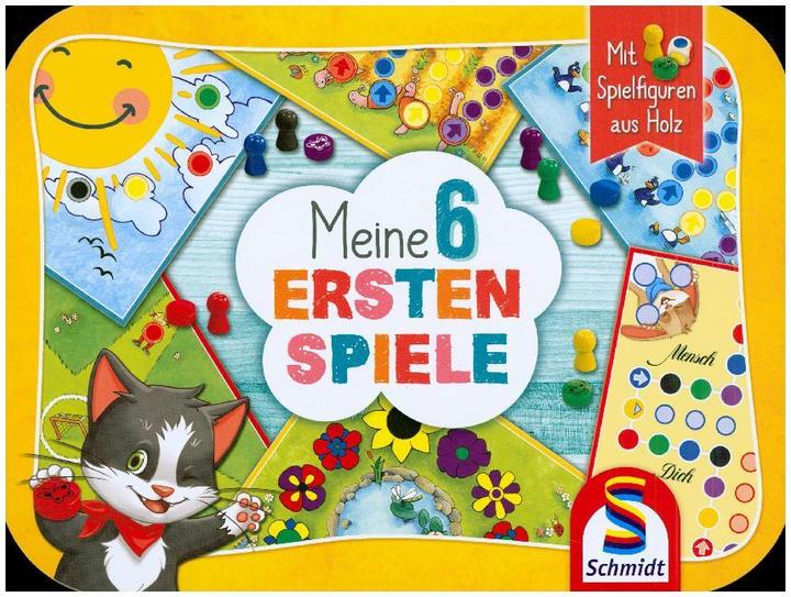 Image du produit Schmidt Spiele Mes 6 premiers jeux (boîte en métal) (Allemand)