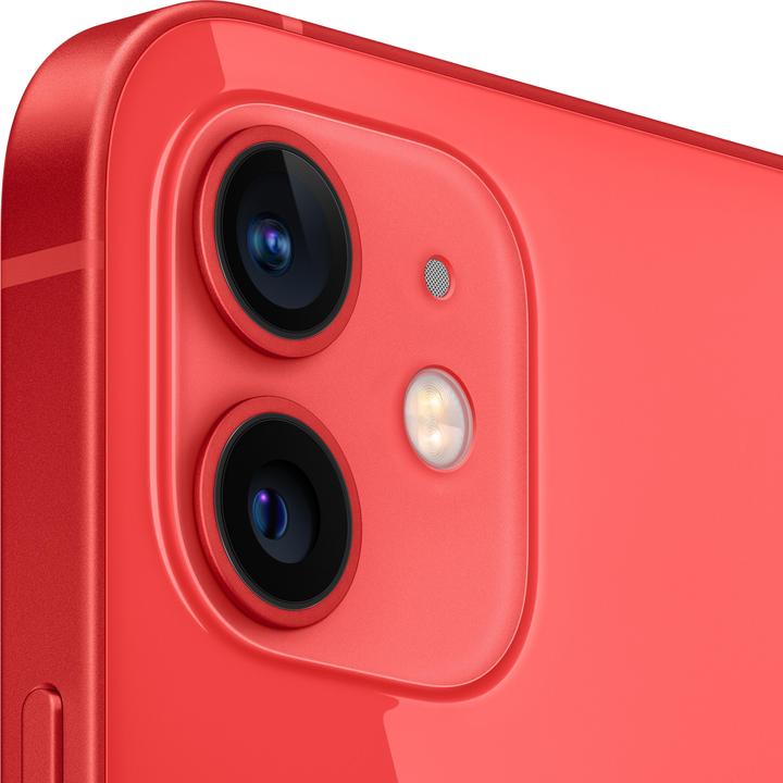 Image du produit Apple iPhone 12 (128 Go, (PRODUCT)​RED, 6.10", SIM + eSIM, 12 Mpx, 5G)