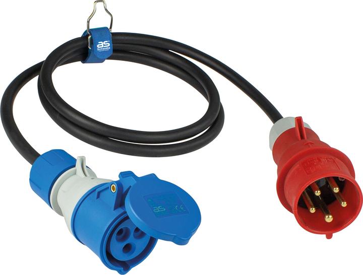 Image du produit As - Schwabe Câble adaptateur de fiche de sécurité pour le camping (1.50 m, CEE)