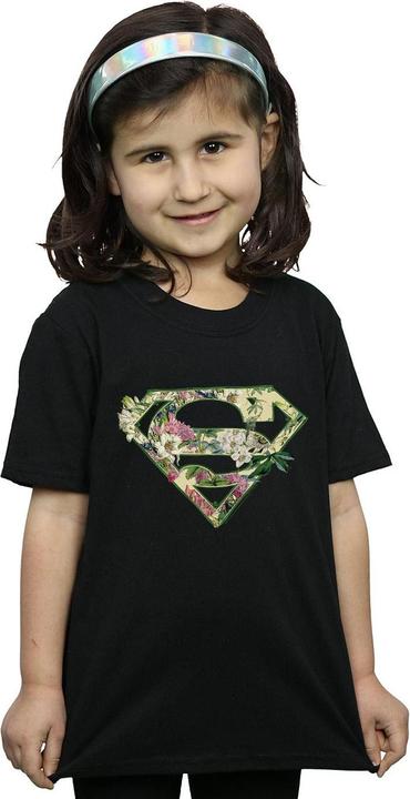 Image du produit - T-shirt SUPERGIRL FLORAL SHIELD - Fille (104)