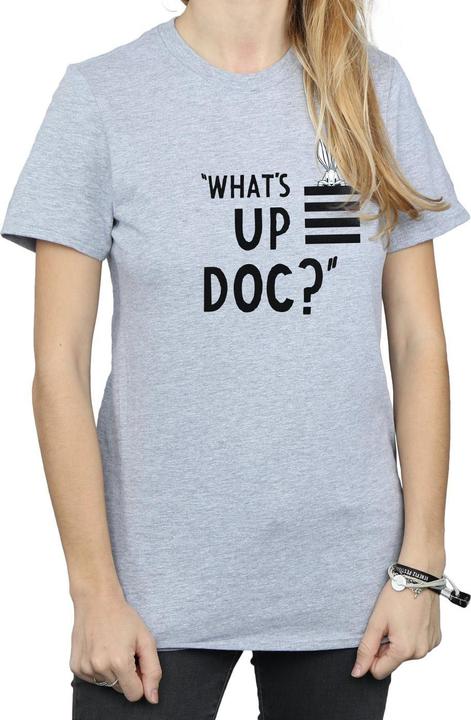 Immagine prodotto Looney Tunes Bugs Bunny What's Up Doc Stripes Maglietta Ampia Donna (M)