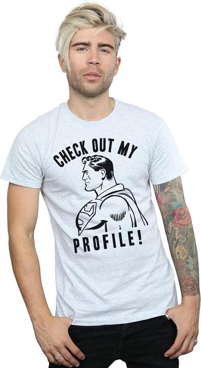 Produktbild Superman Check Out My Profile TShirt (XL)