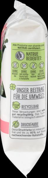 Actual product image dm alverde Organic Wild Rose Cleansing Wipes (Cleaning cloths)