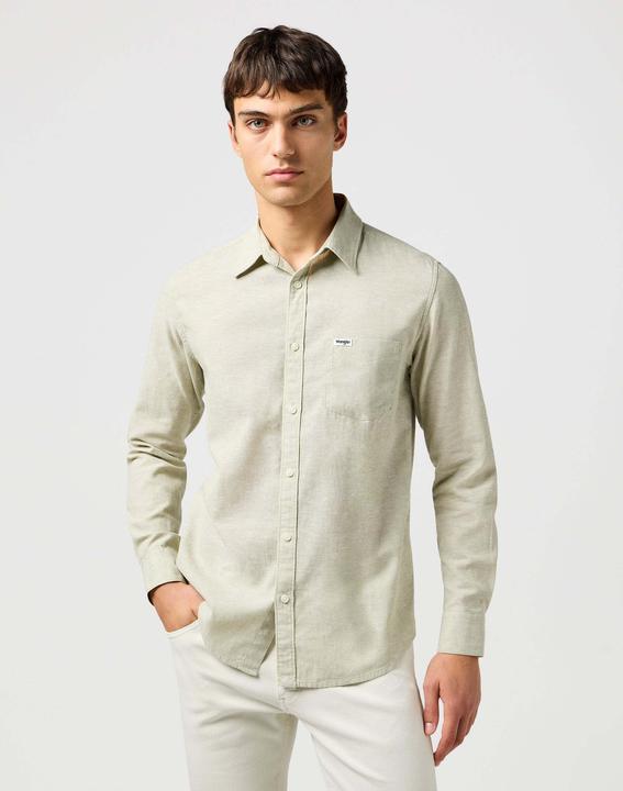 Wrangler Leinenhemd 1 Pkt Shirt