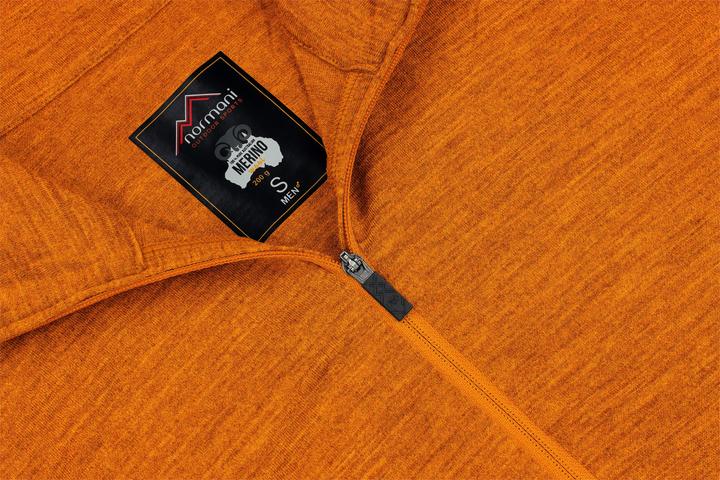 Immagine prodotto Normani Herren Merino Langarm mit 1/4 Zipper Canberra - 1583 (L)