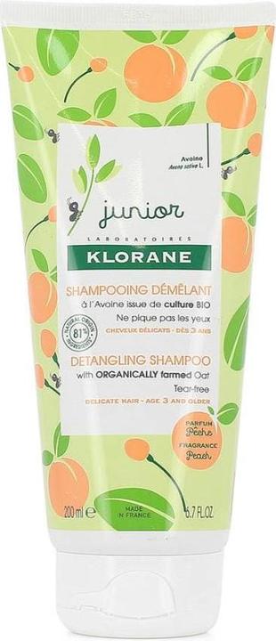 Image du produit Klorane Junior Peach (200 ml, Shampoing liquide)