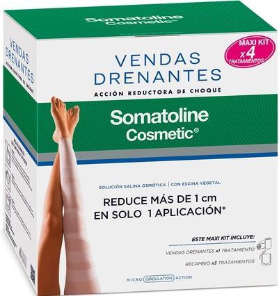 Actual product image Somatoline Drenante Vendas Kit Completo Acciã "N Reductora Choque Lote 4 pz