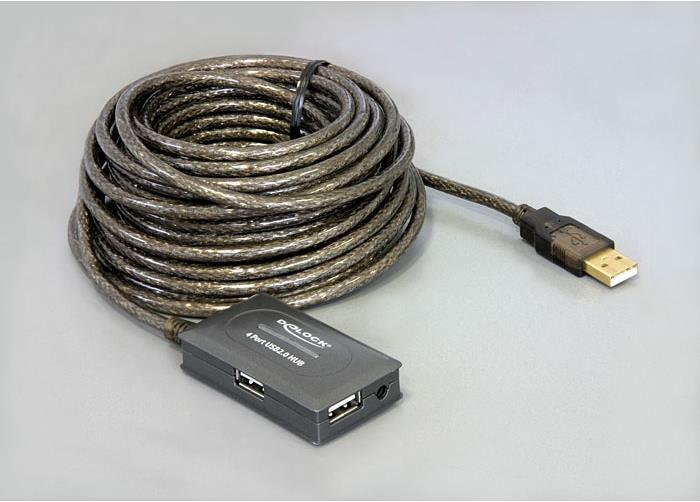 Productafbeelding Delock USB 2.0 (USB-A, 4 Havens)