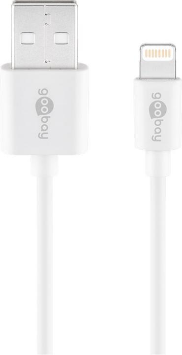 Actual product image Goobay Lightning USB charging and synchronisation cable (0.50 m, USB 2.0)