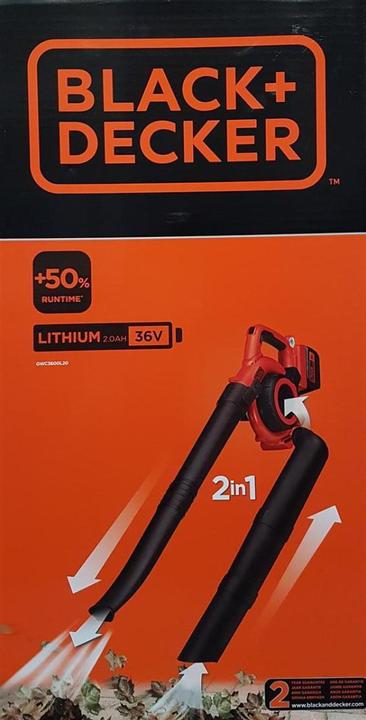 Actual product image Black & Decker Gwc3600l20 (Rechargeable battery operated, Vacuum cleaners & blowers, Leaf blower, Leaf vacuums)
