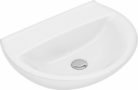 Image du produit Geberit IFØ Ifö Spira lavabo 50x36 cm avec bord avant incurvé et sans trou pour robinet et trop-plein - pour (360 mm, 500 mm)