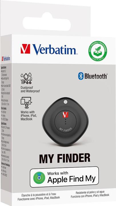 Immagine prodotto Verbatim My Finder Coin, nero Bluetooth Item Finder 32133 (iOS)