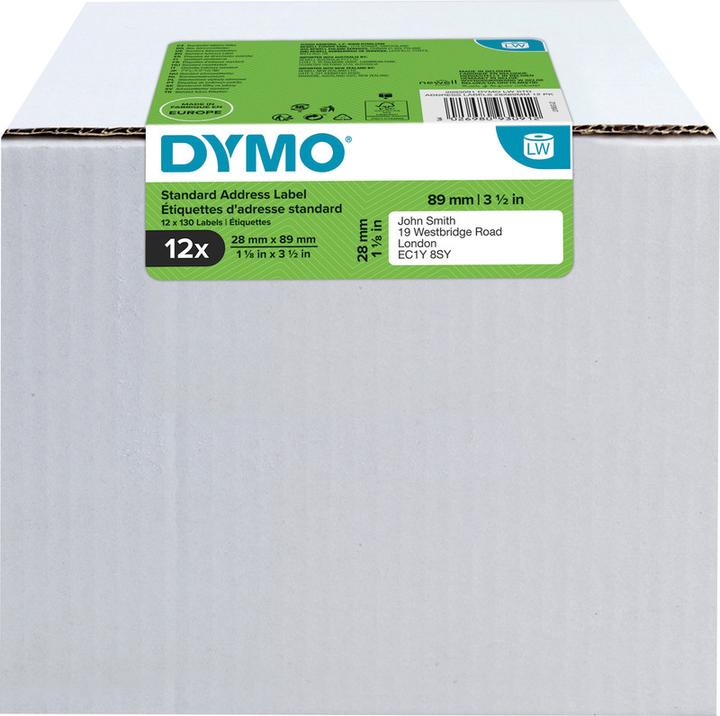 Actual product image Dymo ® LW - Standard address labels permanent paper - - 2093091