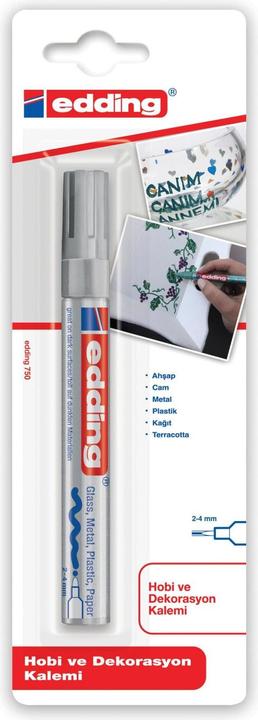Actual product image Edding 750 Glossy paint markers (Silver, 2 mm, 1 x)