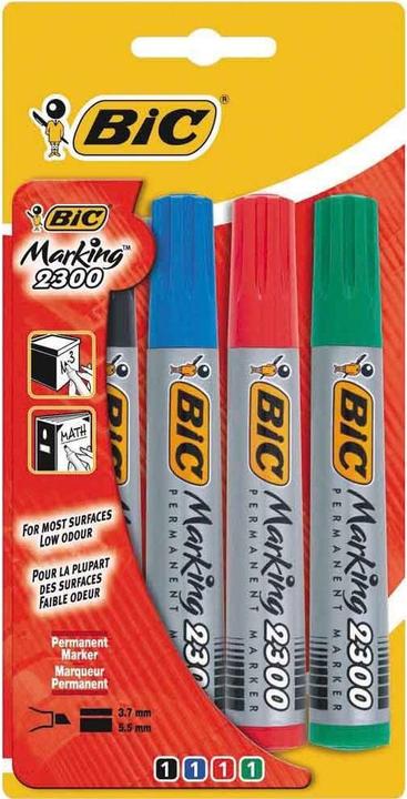 Actual product image Bic Permanent marker Making 2300 ECOlutions 4 pieces (Multicoloured, 5.50 mm, 4 x)